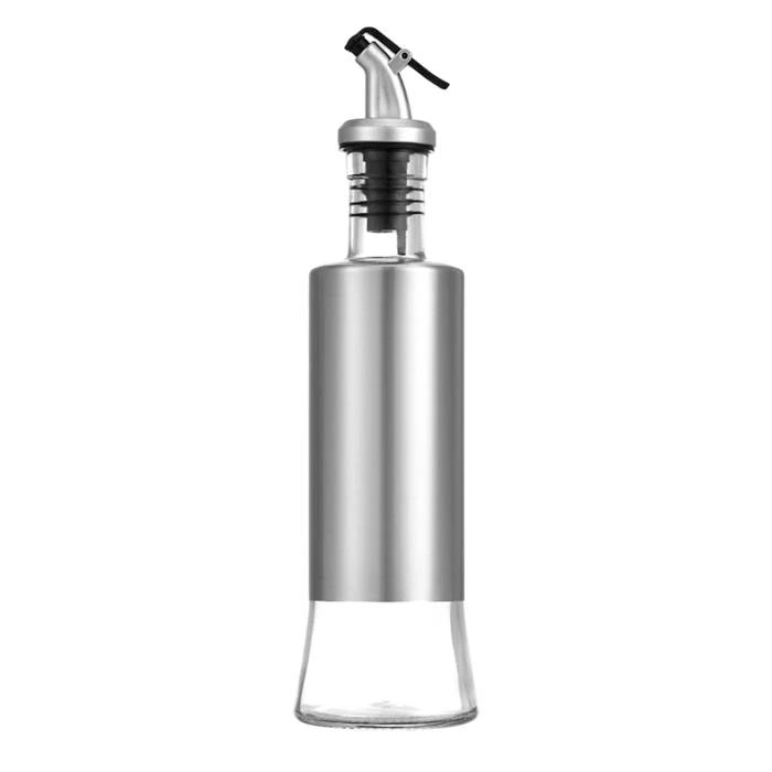 Aceitera Vidrio/Acero C/Pico 300Ml.