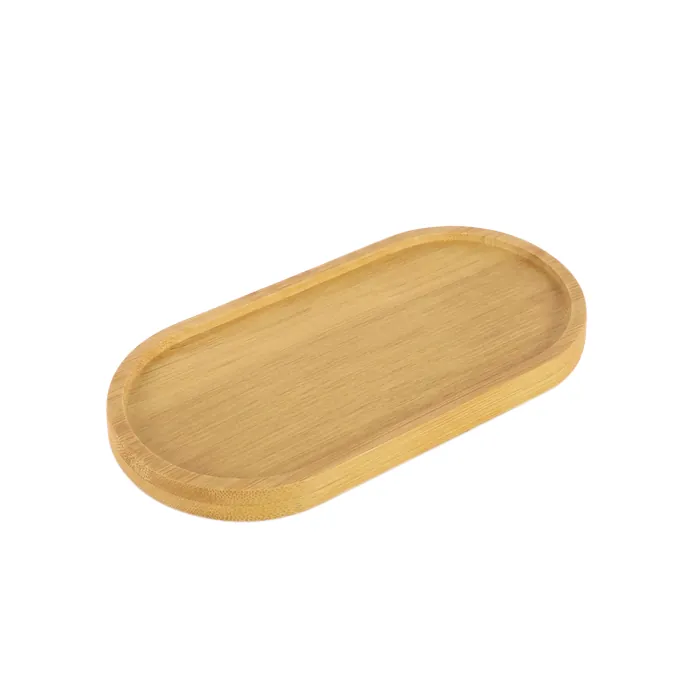 Bandeja Multiuso Oval Bambu 30X14Cm