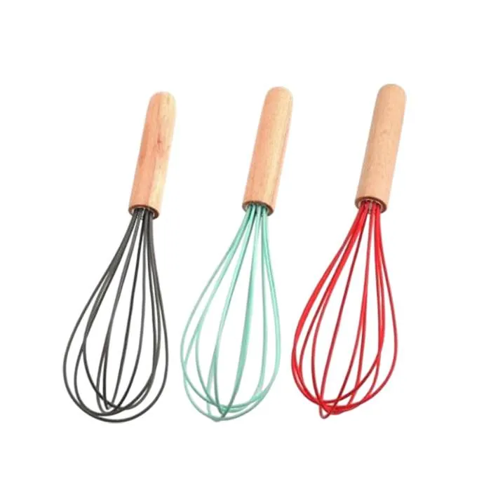 Batidor Silicona M/Madera Home-Basics