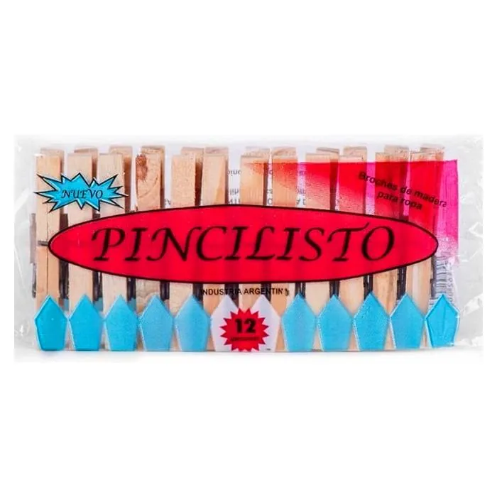Broche Madera Pincilisto X12