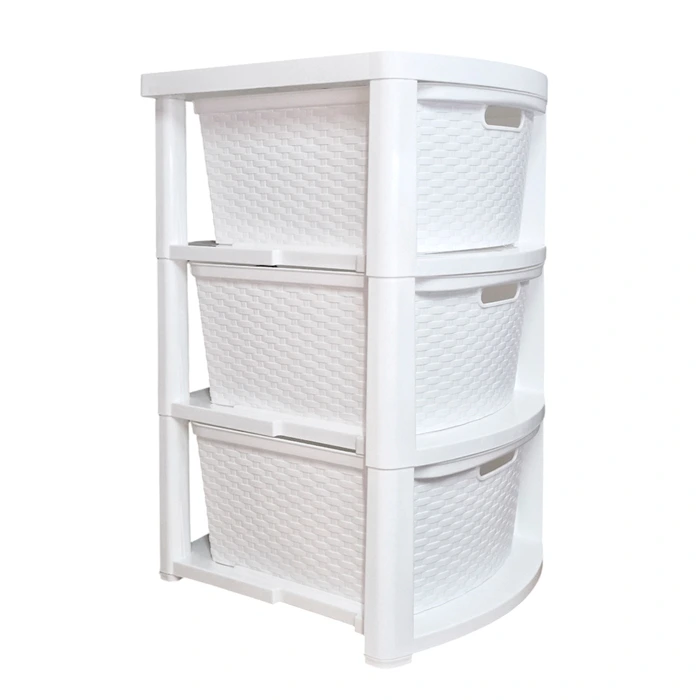 Cajonera Ratan 15 Lt. Blanca Star — imagen 2