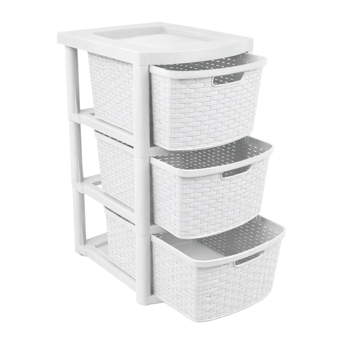 Cajonera Ratan 15 Lt. Blanca Star