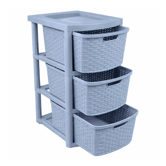 Cajonera Ratan 15 Lt. Gris Osc. Star — imagen 2