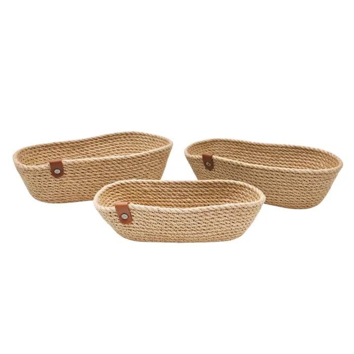 Canasta Yute Carol Oval Set X3