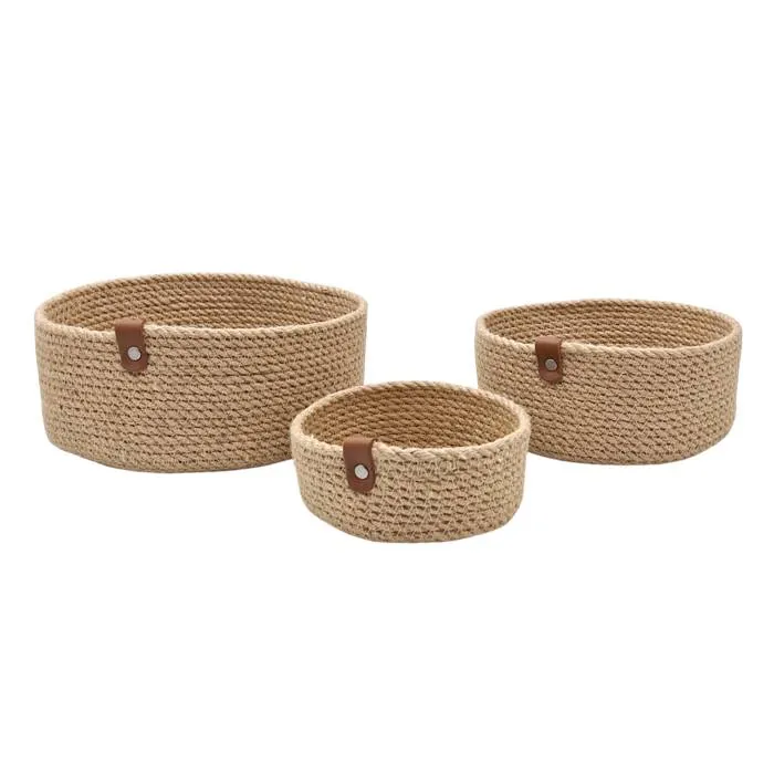 Canasta Yute Carol Redondo Set X3