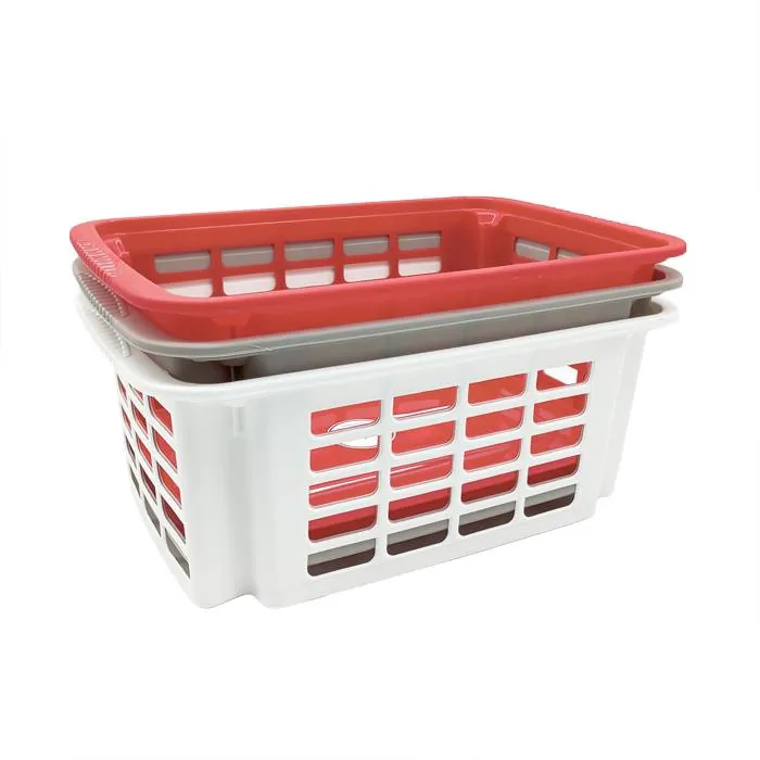 Canasto Calado Apilable Grande 35 Lts