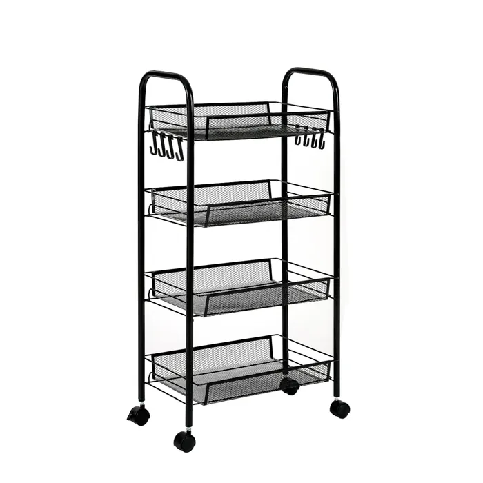 Carrito organizador 4 estantes con ruedas