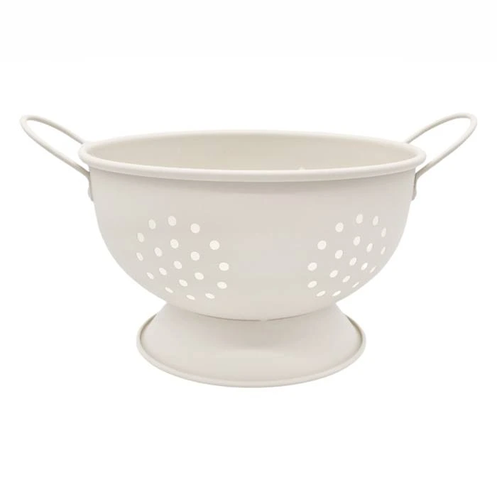 Colapasta Acero Inox. Crema 21Cm. Carol