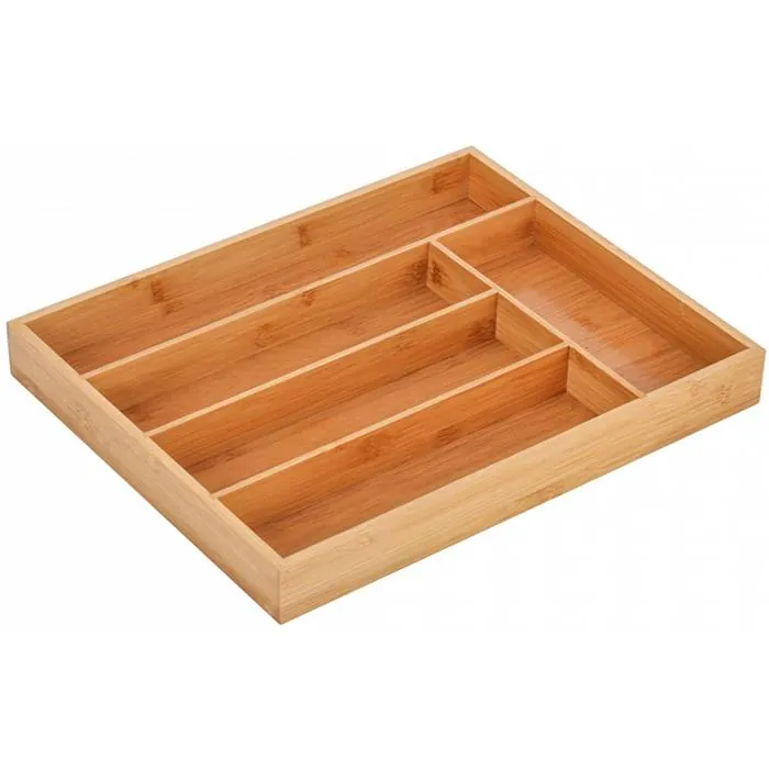 Cubiertero Bambu 5 Divisioines 37X30Cm Suka