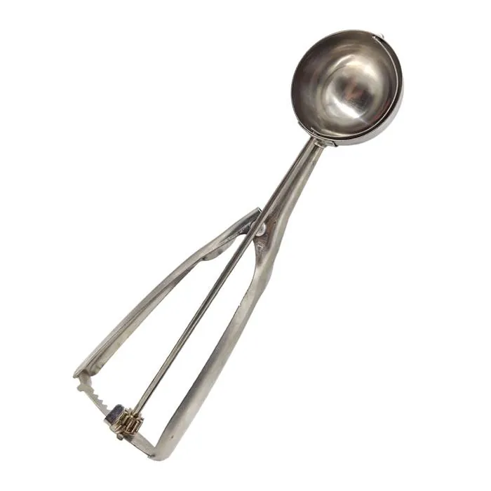 Cuchara bocha para helado: acero o zinc y qué tamaño