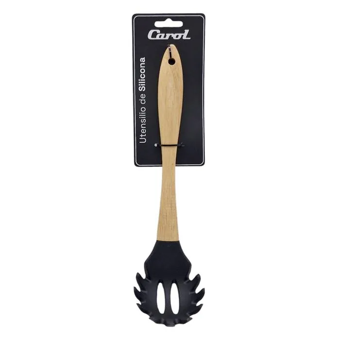 Cuchara Spaghetti Silicona Negro Carol