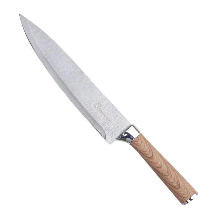 Cuchillo De Cocina 9" Mango Simil Madera