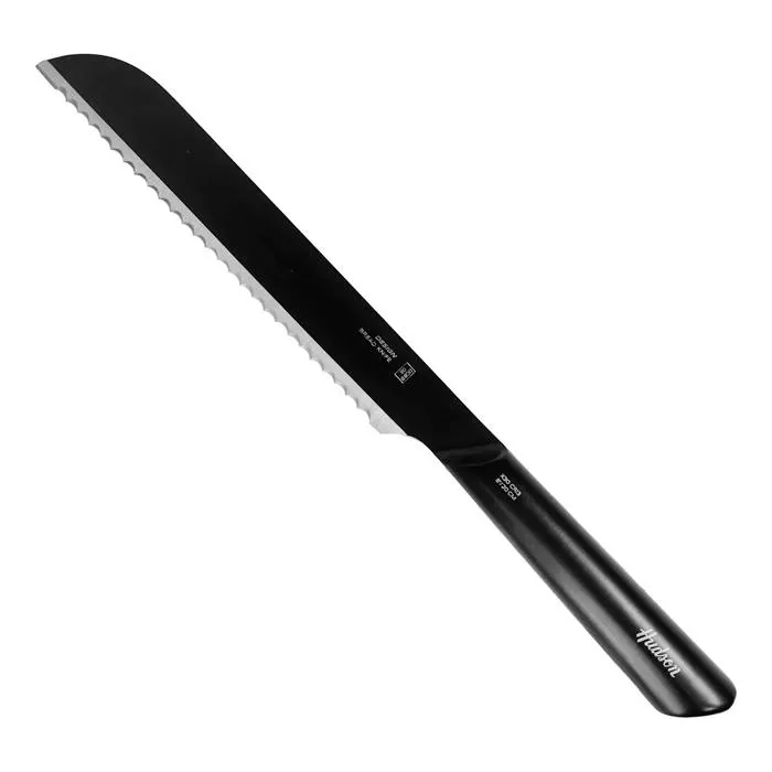 Cuchillo Pan 8'' Hudson Design Negro