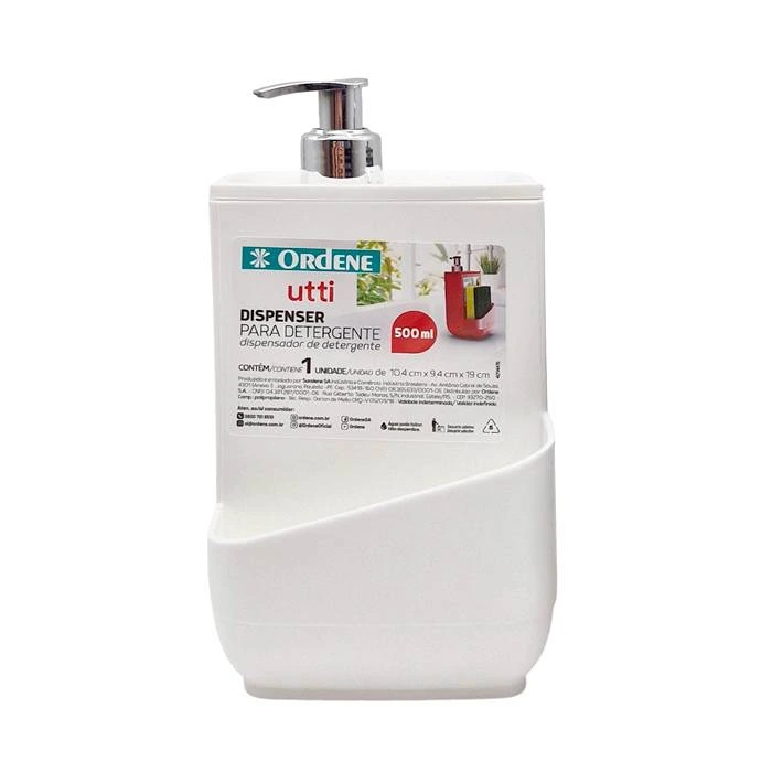 Dosificador Blanco Ordene C/Porta Esponja