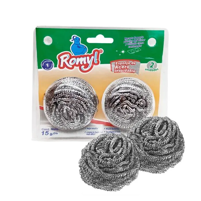 Esponja Inoxi Blister 2X15G.