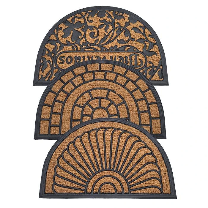 Felpudo Coco/Goma 40X60 Semicircular