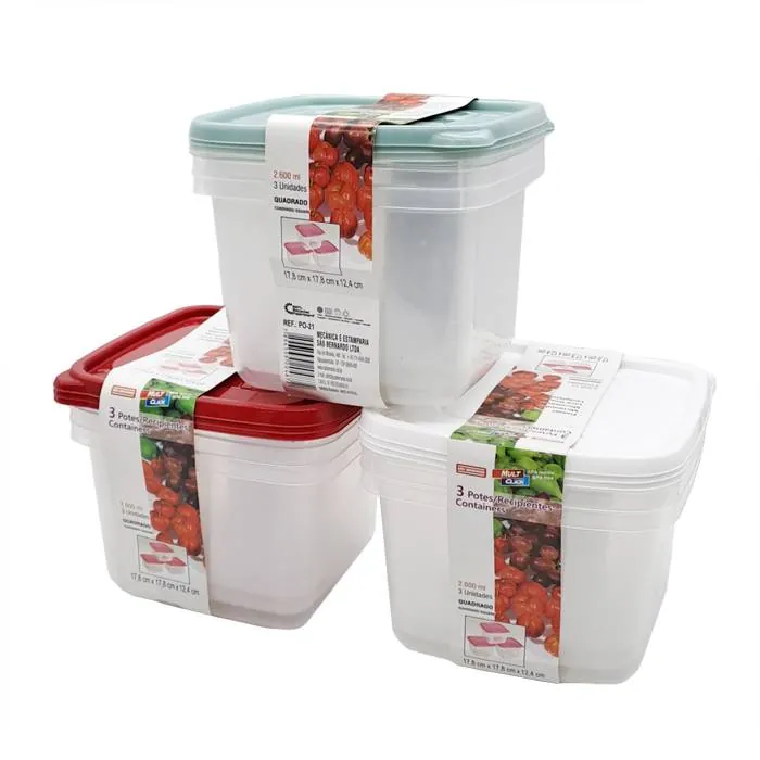 Hermetico Sao Cuadrado X3 2600 Ml