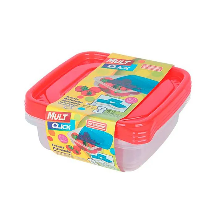 Hermetico Sao Cuadrado X3 600Ml