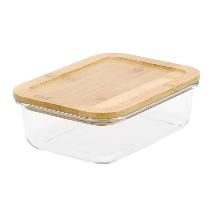 Hermetico Vidrio T/ Bambu 1520Ml Carol
