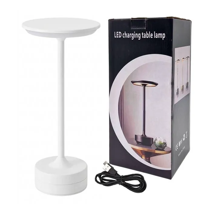 Lampara Led 28Cm Blanca/Negra + Usb