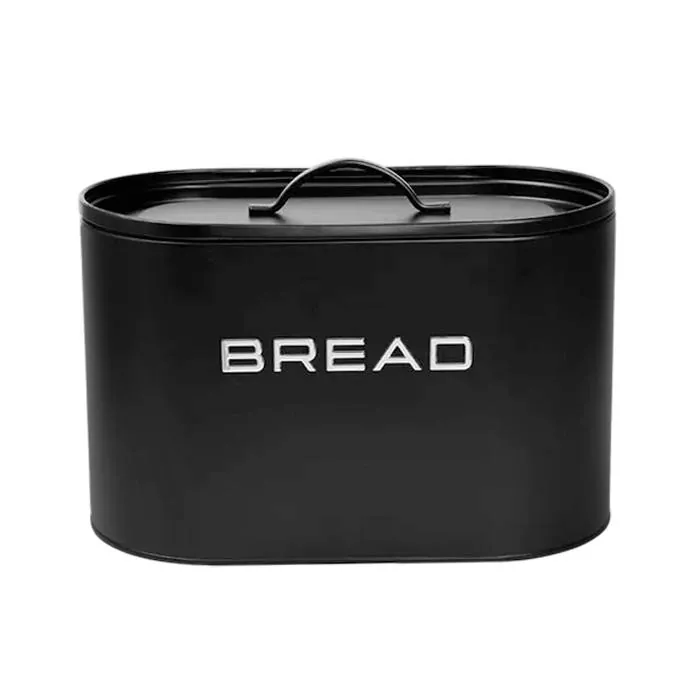 Lata Acero Negra Design "Bread"