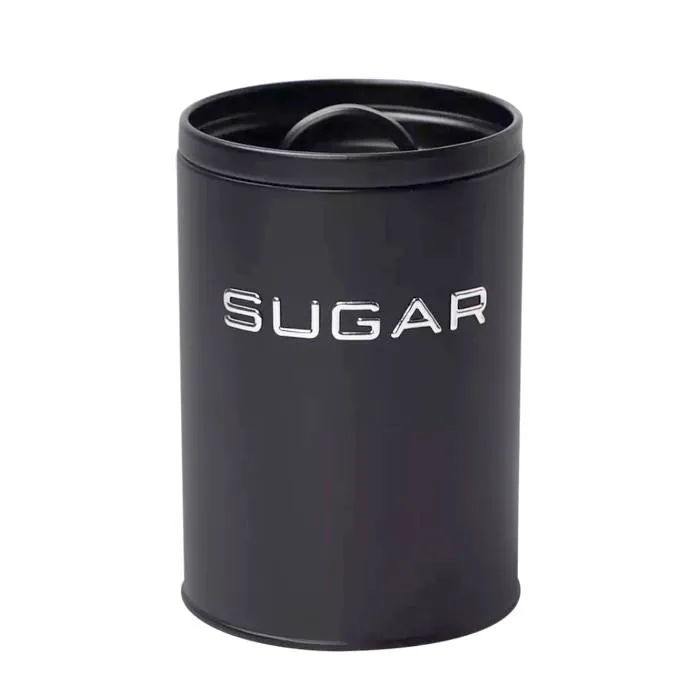 Lata Acero Negra Design "Sugar"