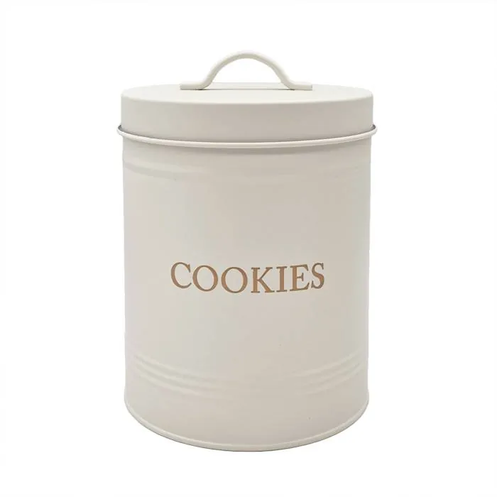 Lata Acero Vintage Crema "Cookies"