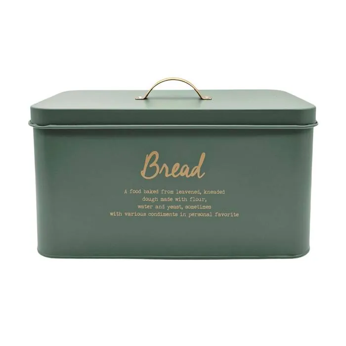 Lata Acero Vintage Verde "Bread"