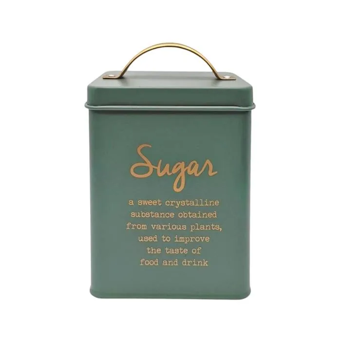 Lata Acero Vintage Verde "Sugar"