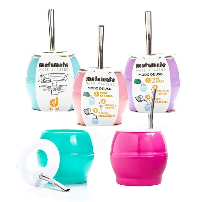Mate Viajero C/Bombilla Acero