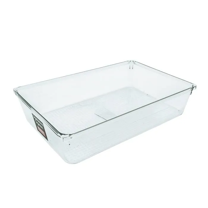 Organizador Cajón 23X15.5Cm. Cristal Pet