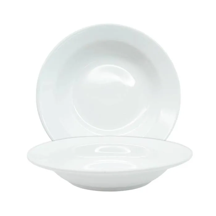 Plato Hondo Ceramica Blanco