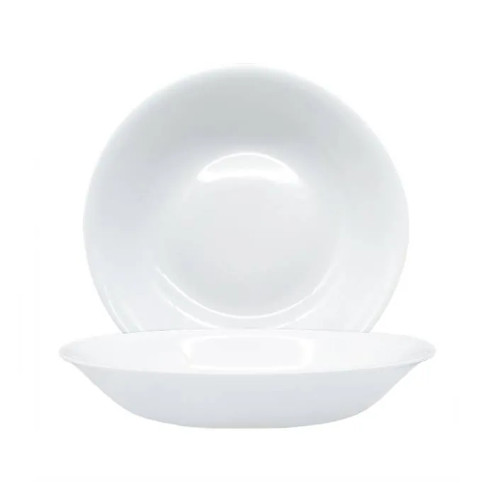 Plato Opal Blanco Hondo 24Cm Carol