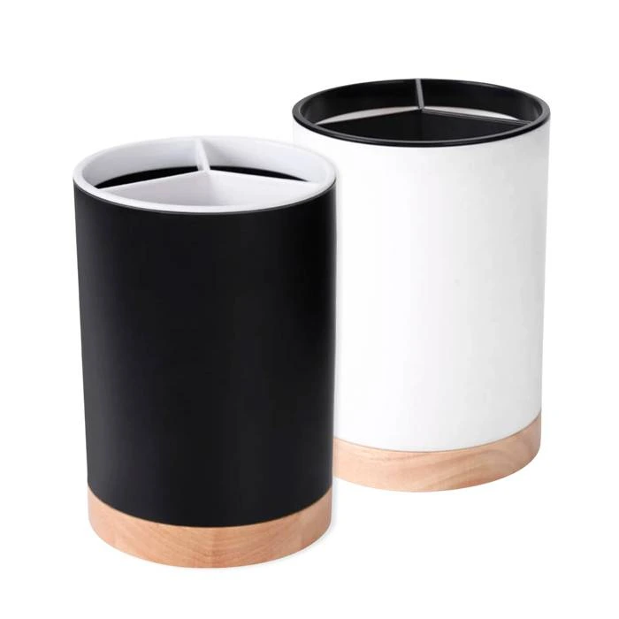 Porta Utensilios Pvc B/Madera