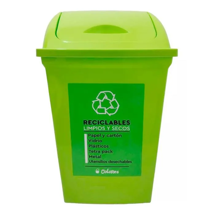 Residuo Vaiven 50 Lts Colores Verde