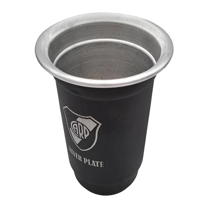 Vaso Aluminio Negro 1 Lt. River