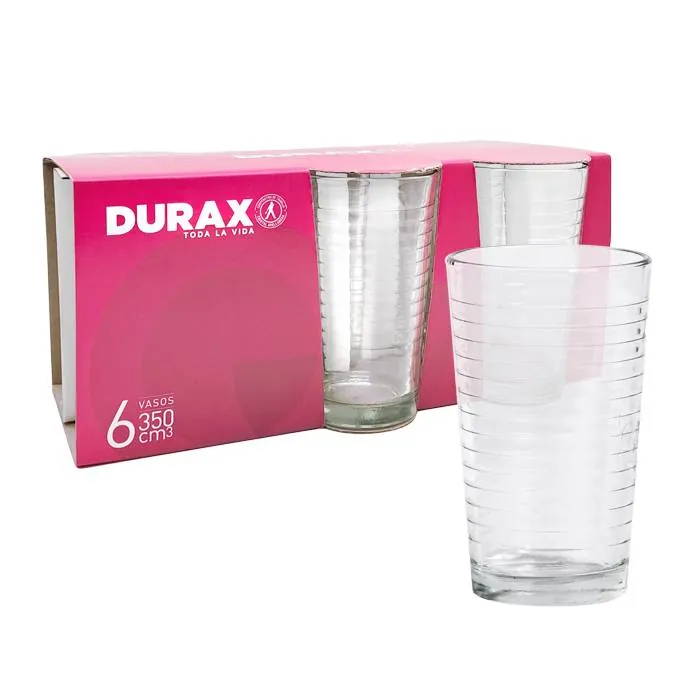 Vaso Durax Cobra 350Cc Pack X6