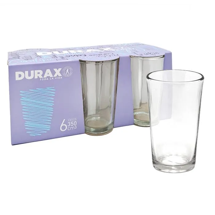 Vaso Durax Nilda 350Cc Pack X 6