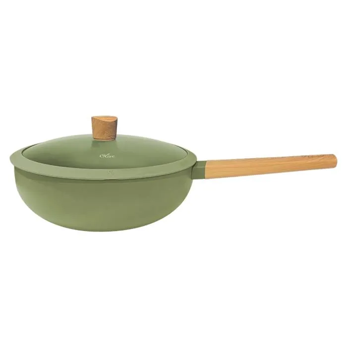 Wok C/ Tapa Hudson Olive 28Cm.